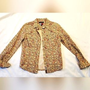 Tommy Jeans Paisley Button Down Shirt, Womens Size M